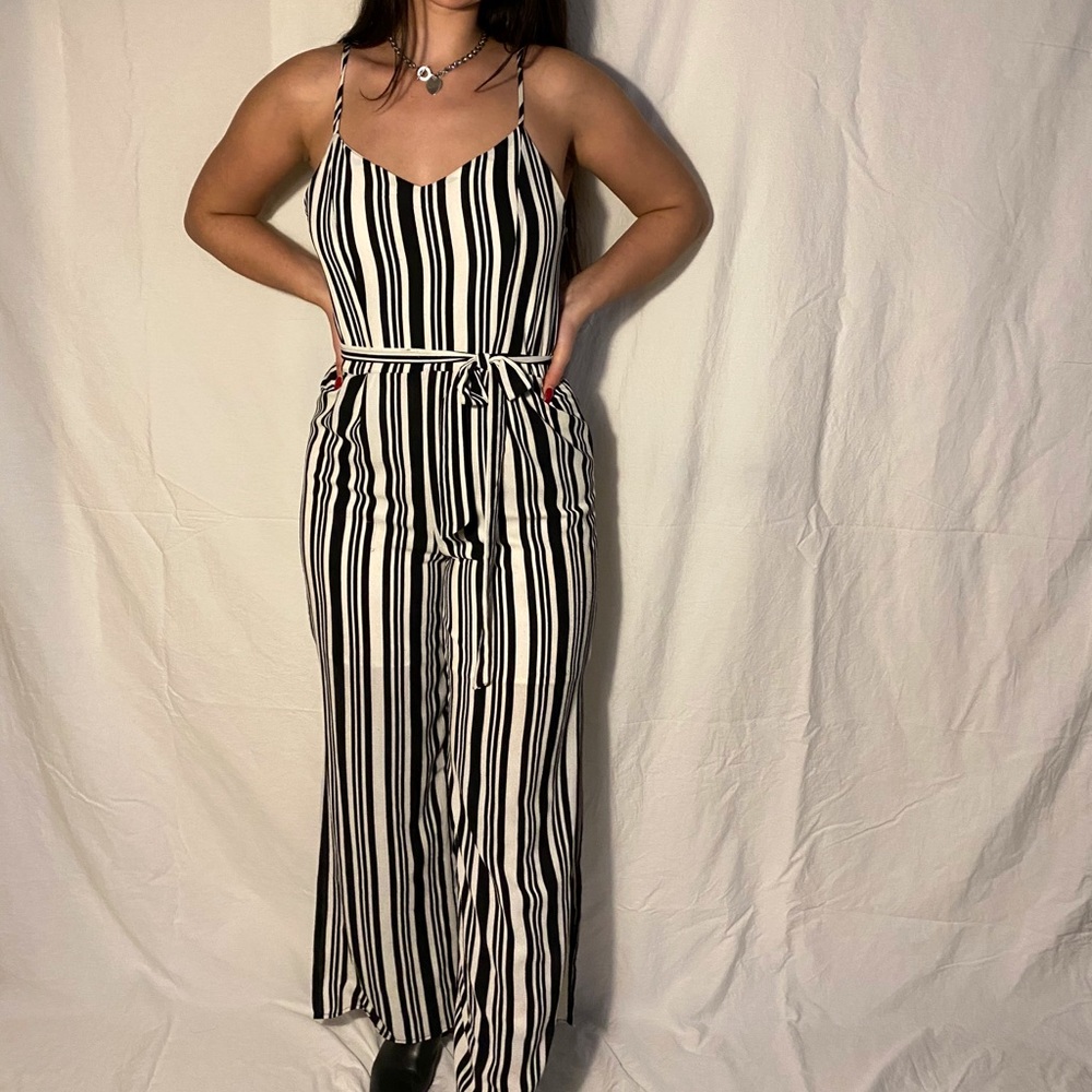 Striped Jumpsuit